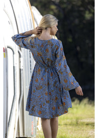 Janan Flare Sleeve Short Dress