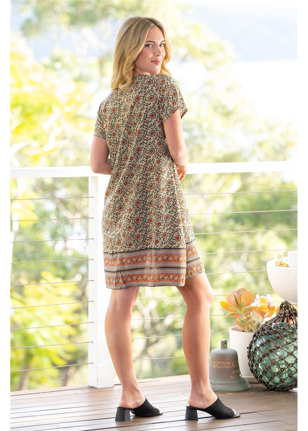 Hannah Dress - Rust