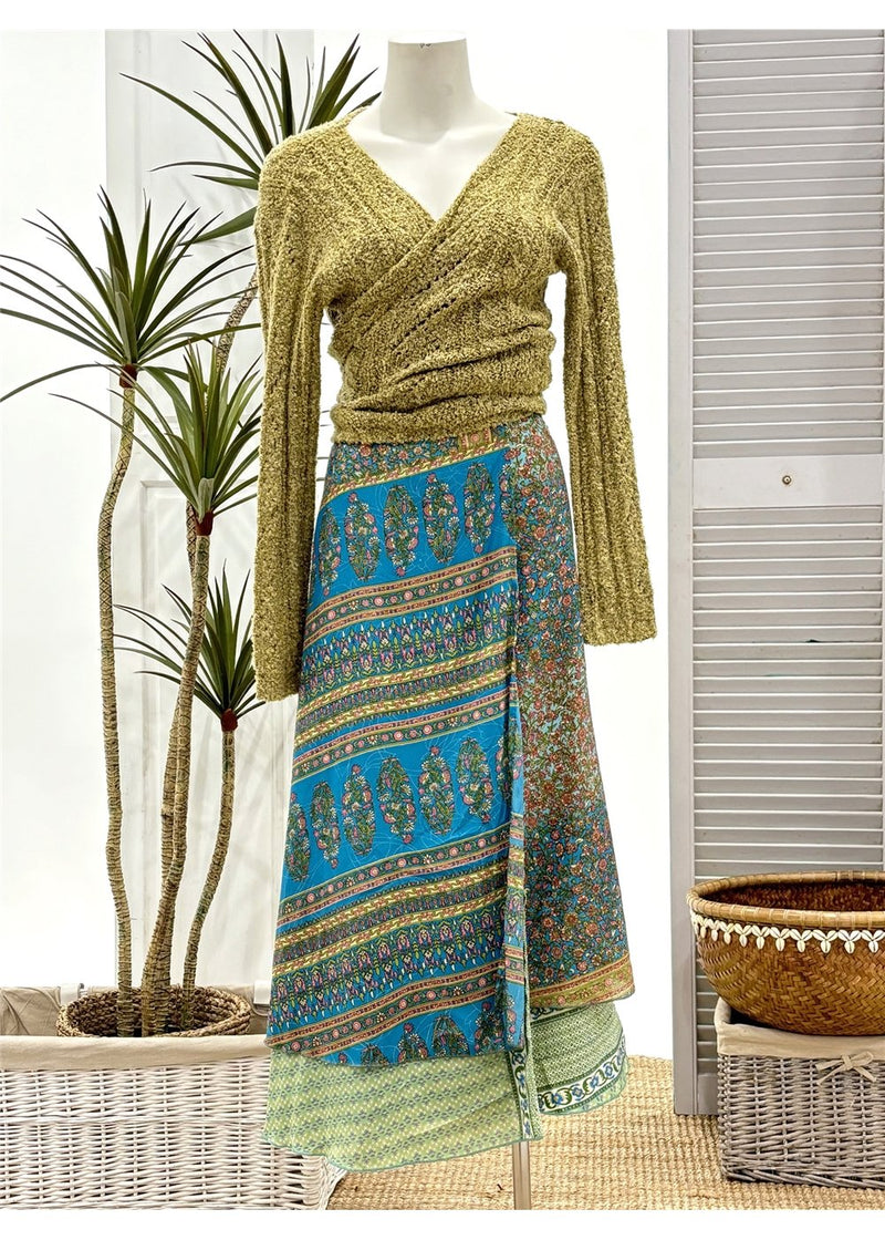Wrap Skirt - Cyan - Limited Edition