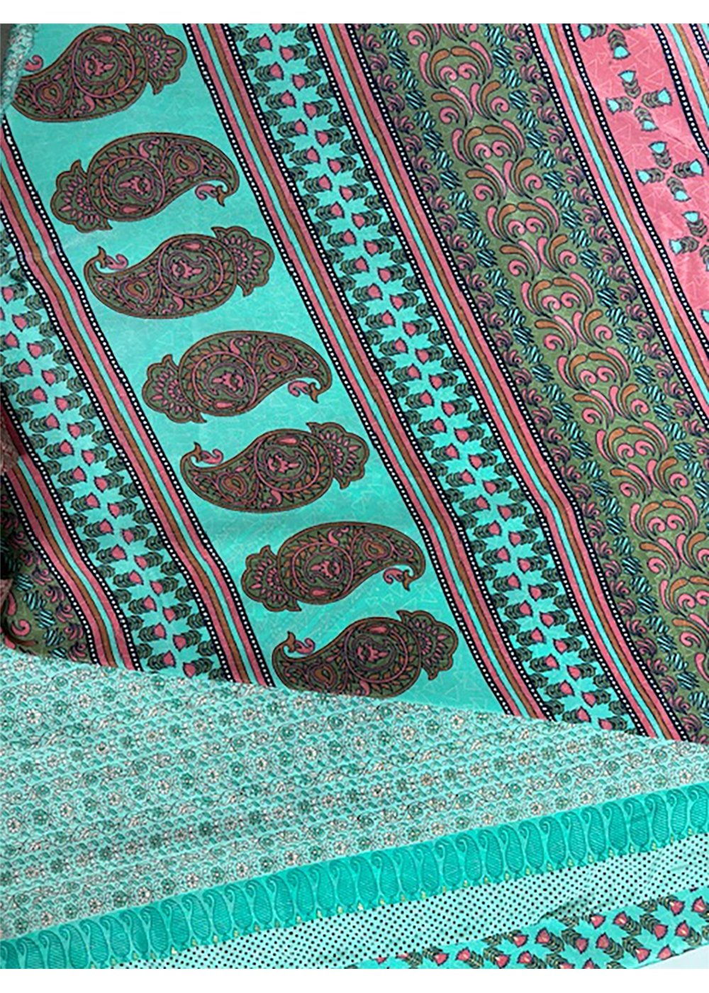 MELON Sari Fabric Wrap Skirt - Watermelon