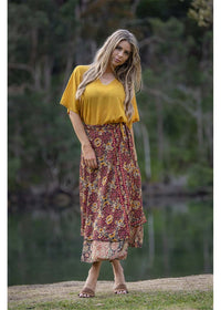 Solstice Wrap Skirt, front view