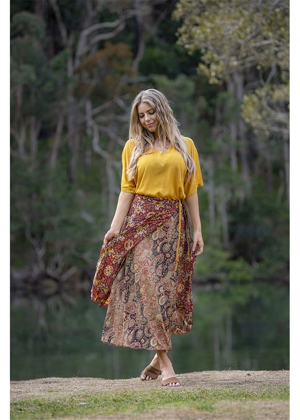 Solstice Wrap Skirt, view 3