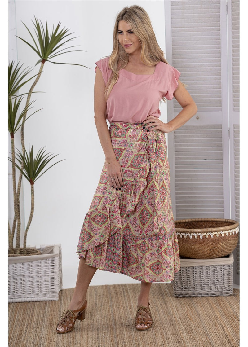 Bree Frill Wrap Skirt