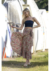 Shula Frill Wrap Skirt, front view