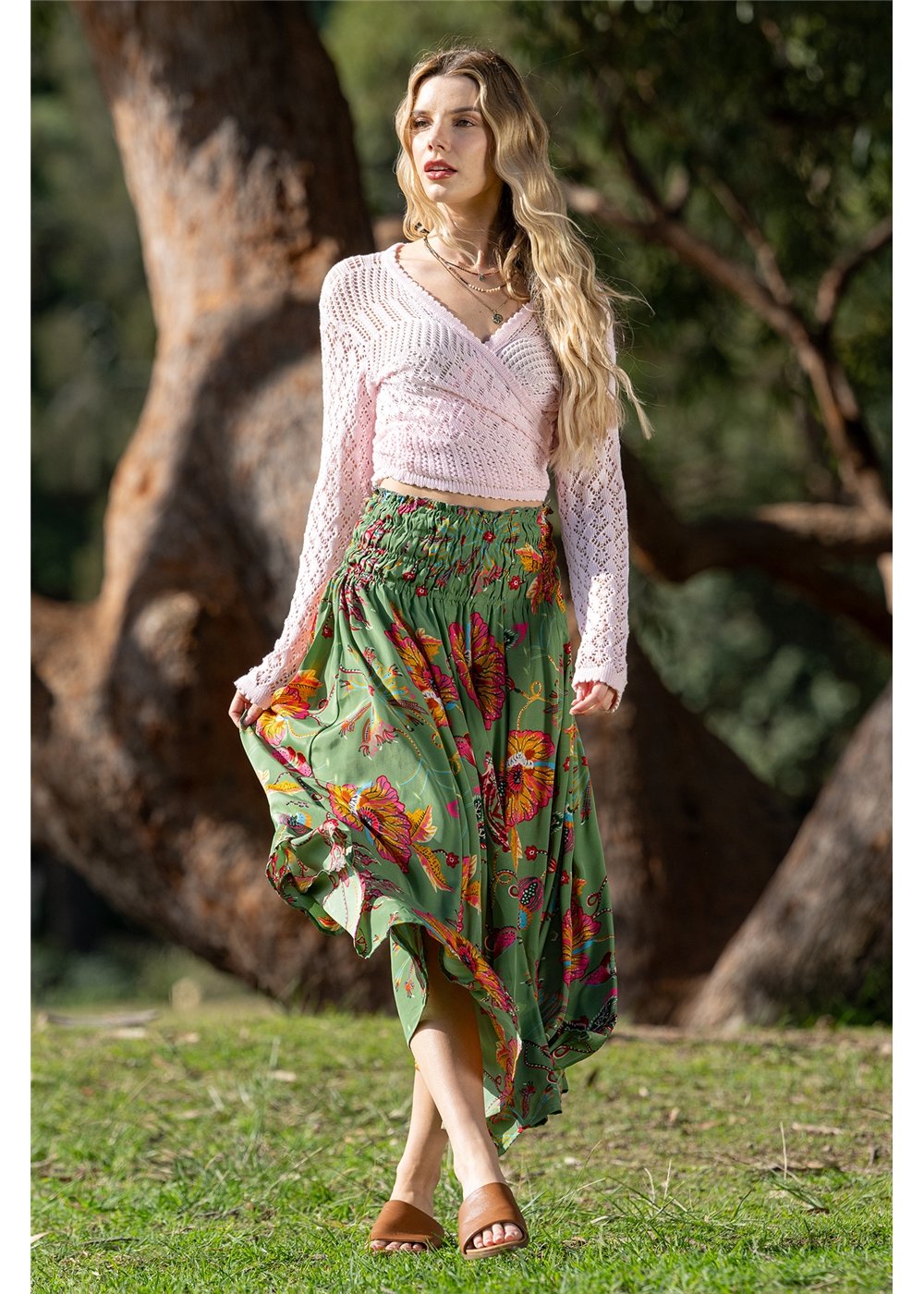 Posey Shirred Skirt/Dress