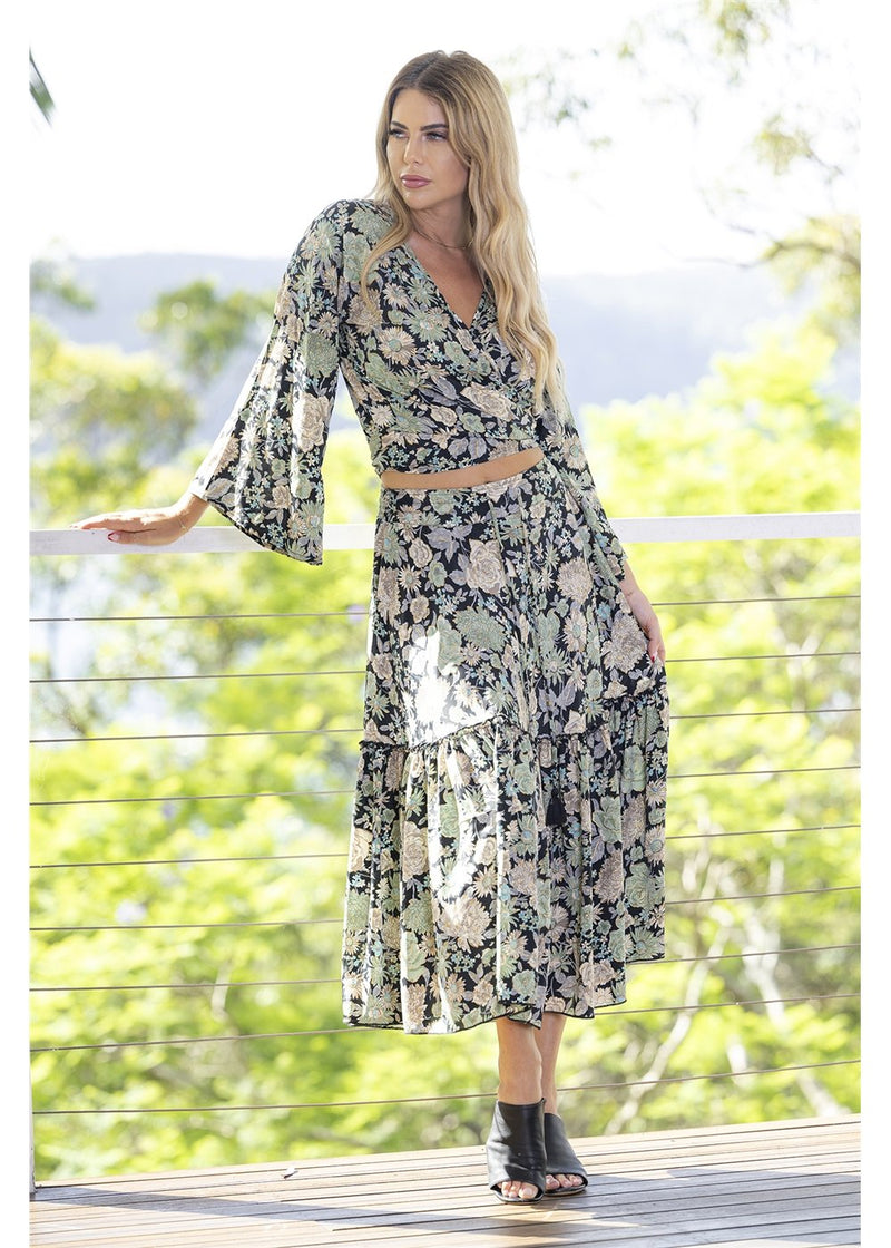 Gia Frill Maxi Skirt