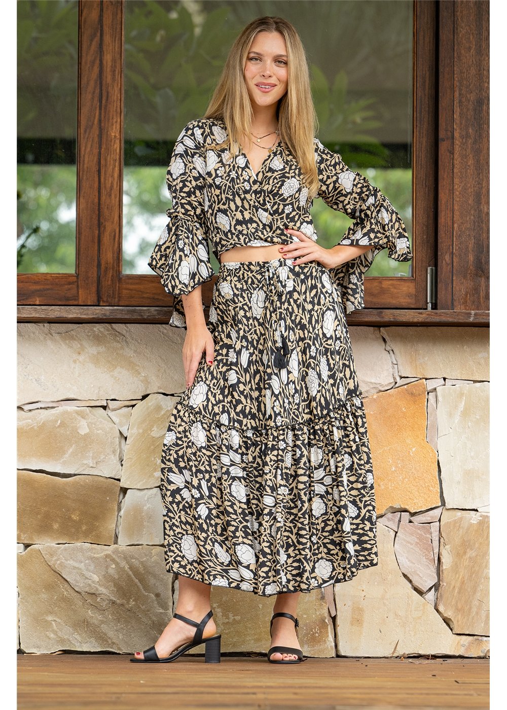 Imogen Frill Maxi Skirt