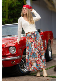 Margot Frill Maxi Skirt