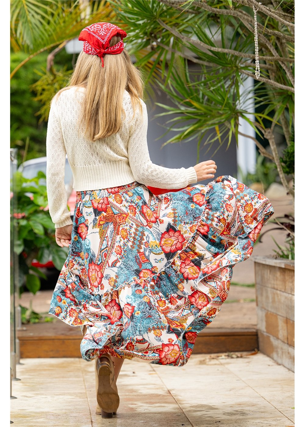 Margot Frill Maxi Skirt