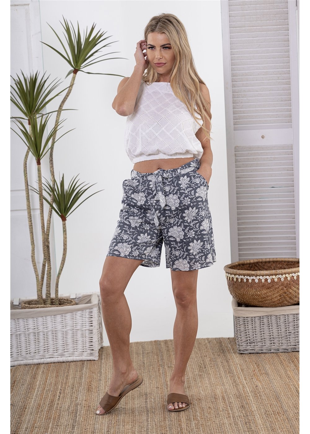 Carnation Shorts - Indigo