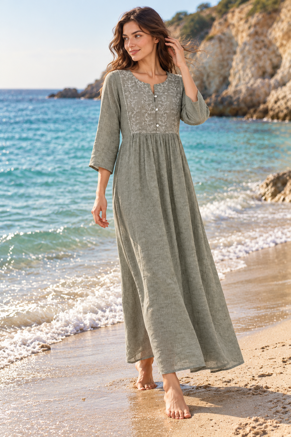Sage Haven Maxi Dress - Sample Sale