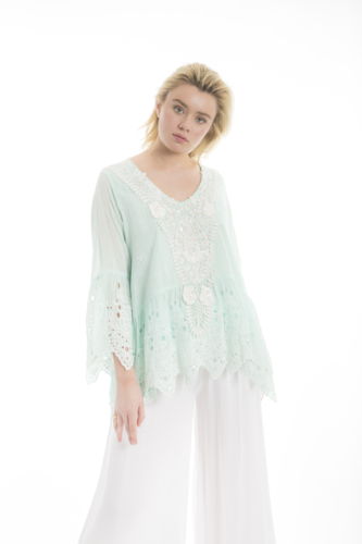 Sofia Tunic - Mint or White