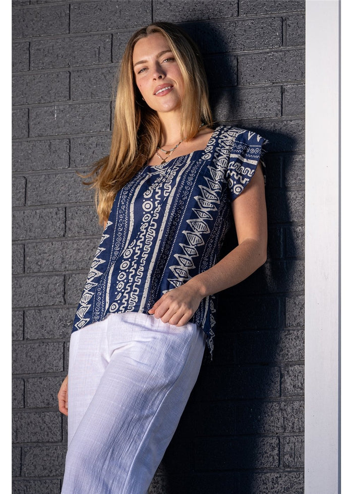 Atzi Square Neck Top