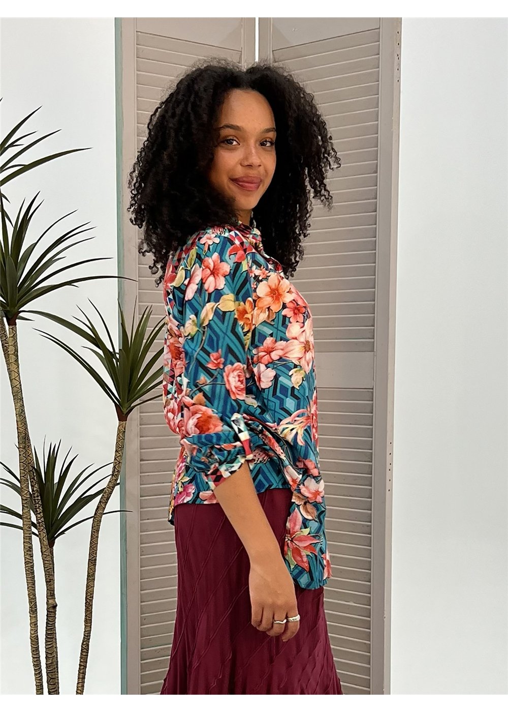 Floral Diamond Shirt
