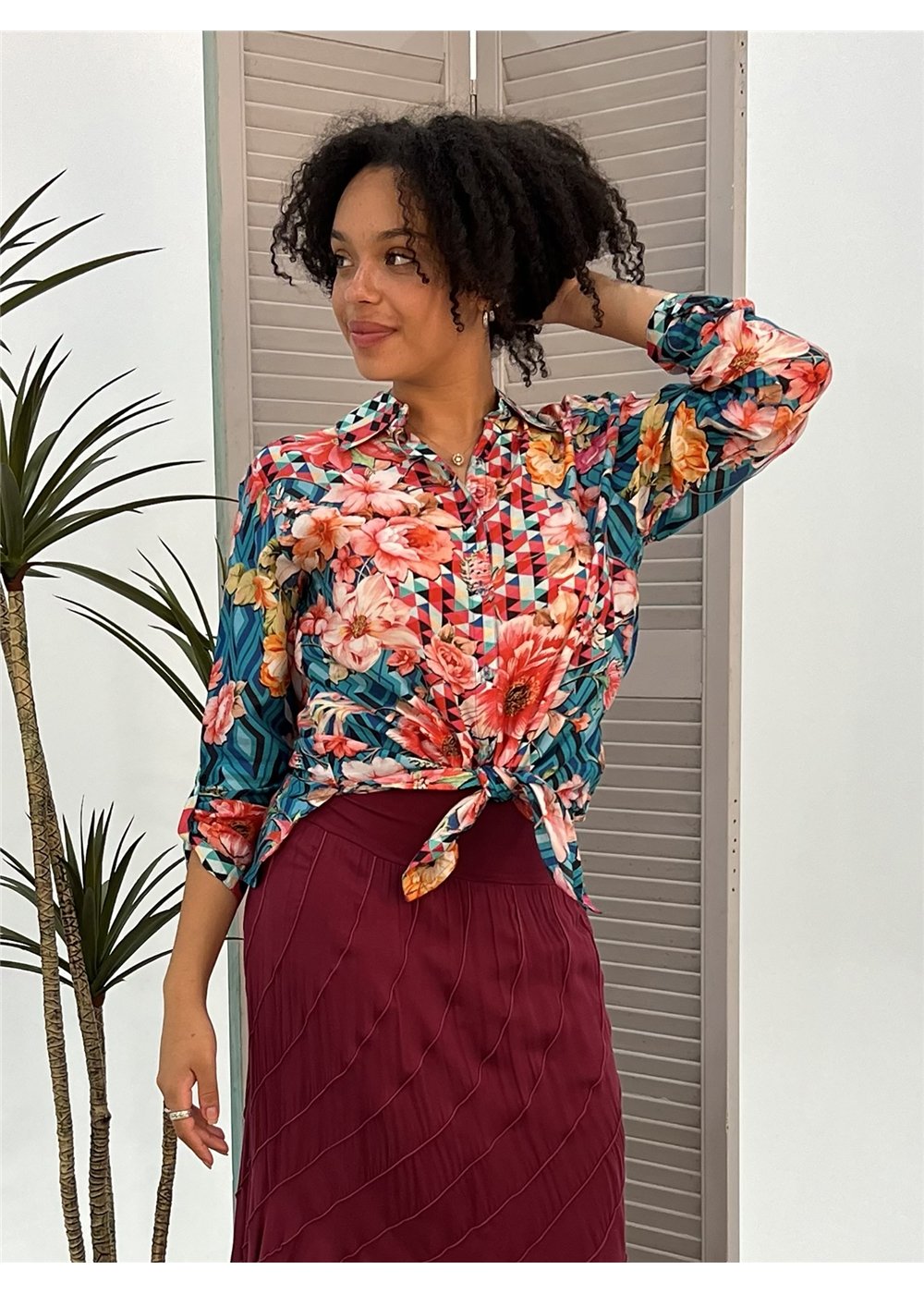 Floral Diamond Shirt