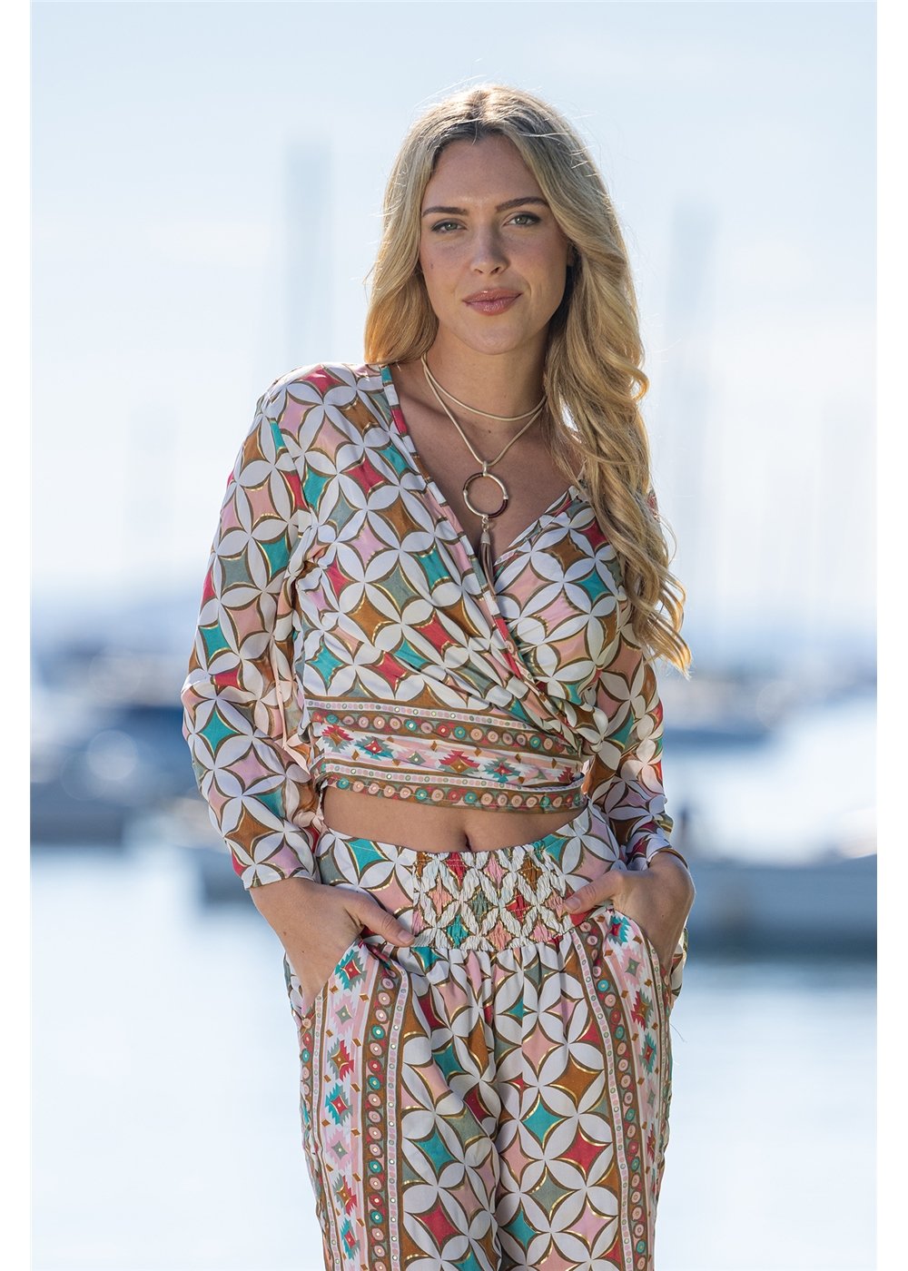 Maris Tie Top, front view