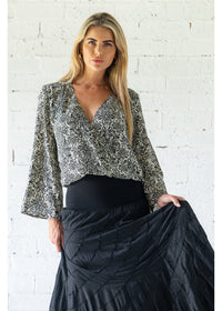 Damask Crossover Top