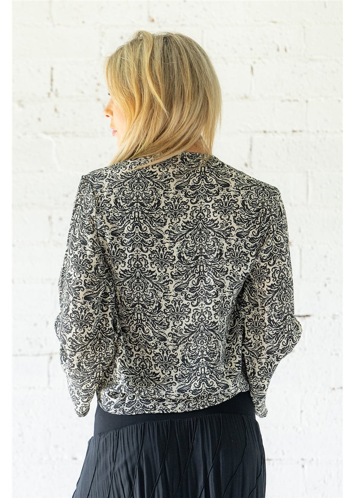Damask Crossover Top