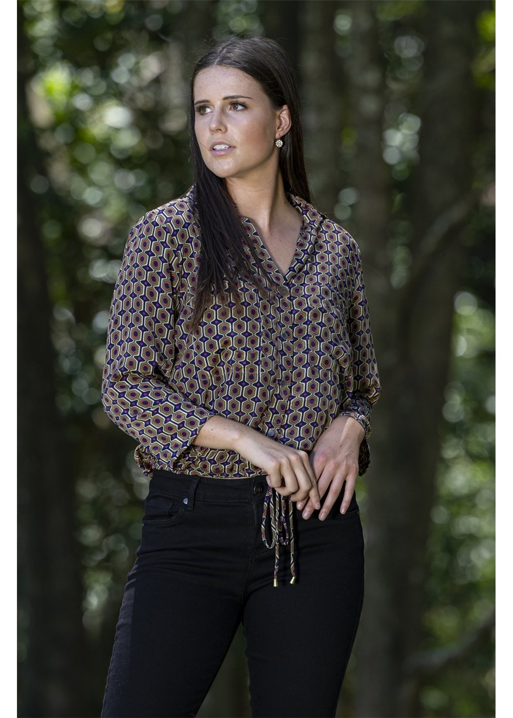 Janis Tie Shirt/Jacket