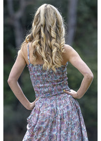 Celeste Ruched Shoestring Top, view 2