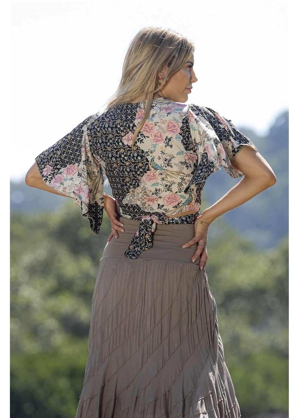 Amirah Flounce Sleeve Top