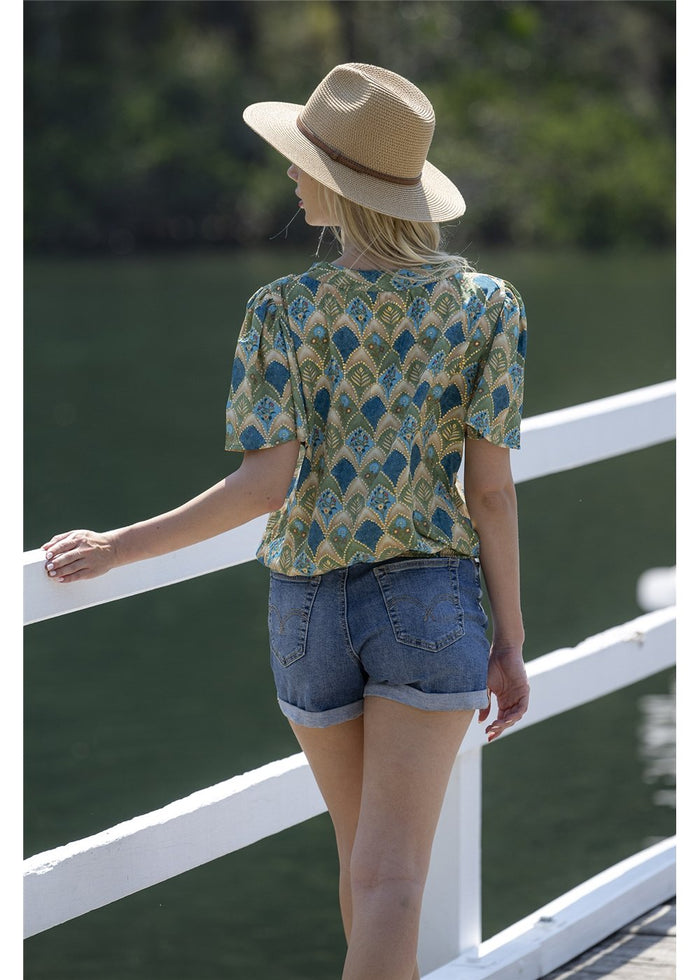 Dalah S/SLeeve Blouse