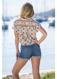 Maris Cap Sleeve Shirt, view 2