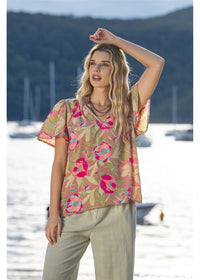 Bloss Flare Sleeve Top