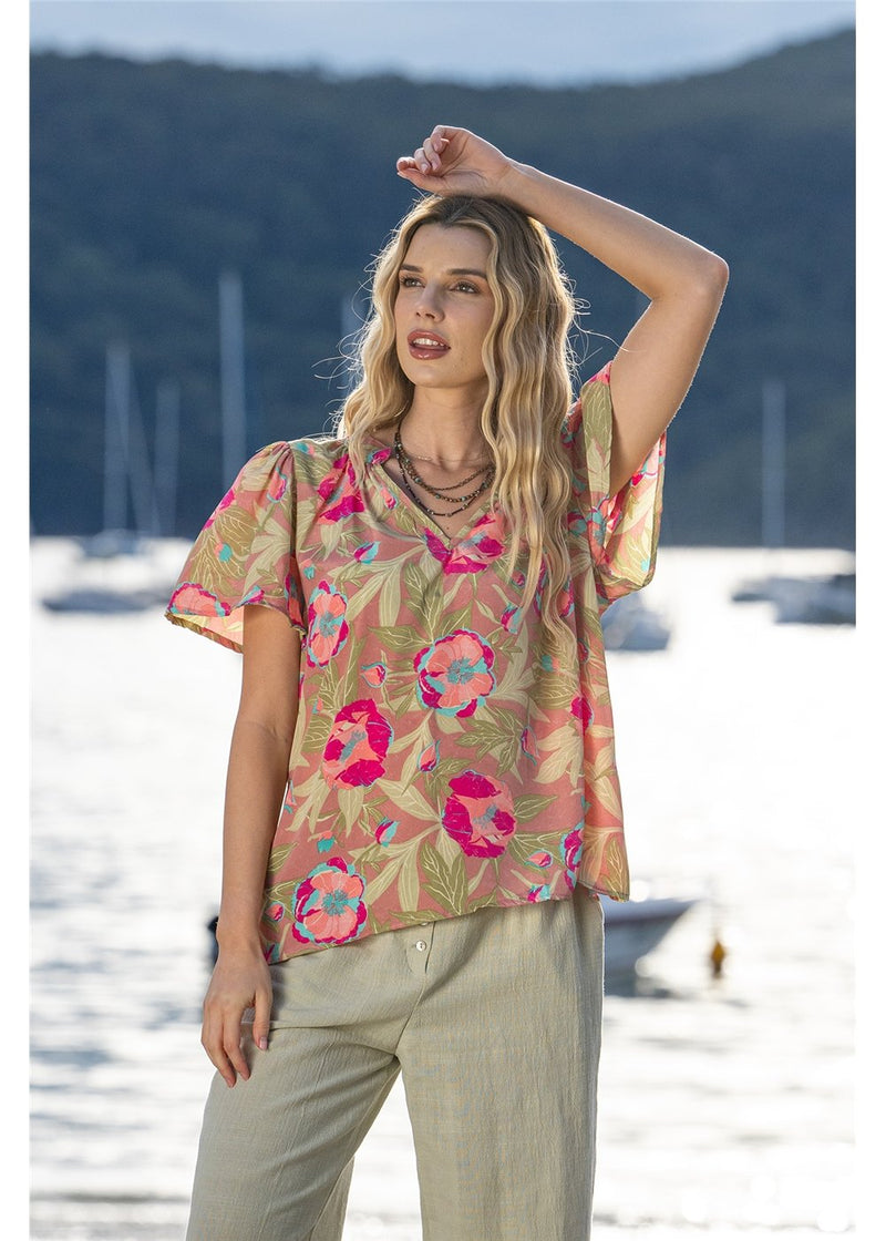 Bloss Flare Sleeve Top