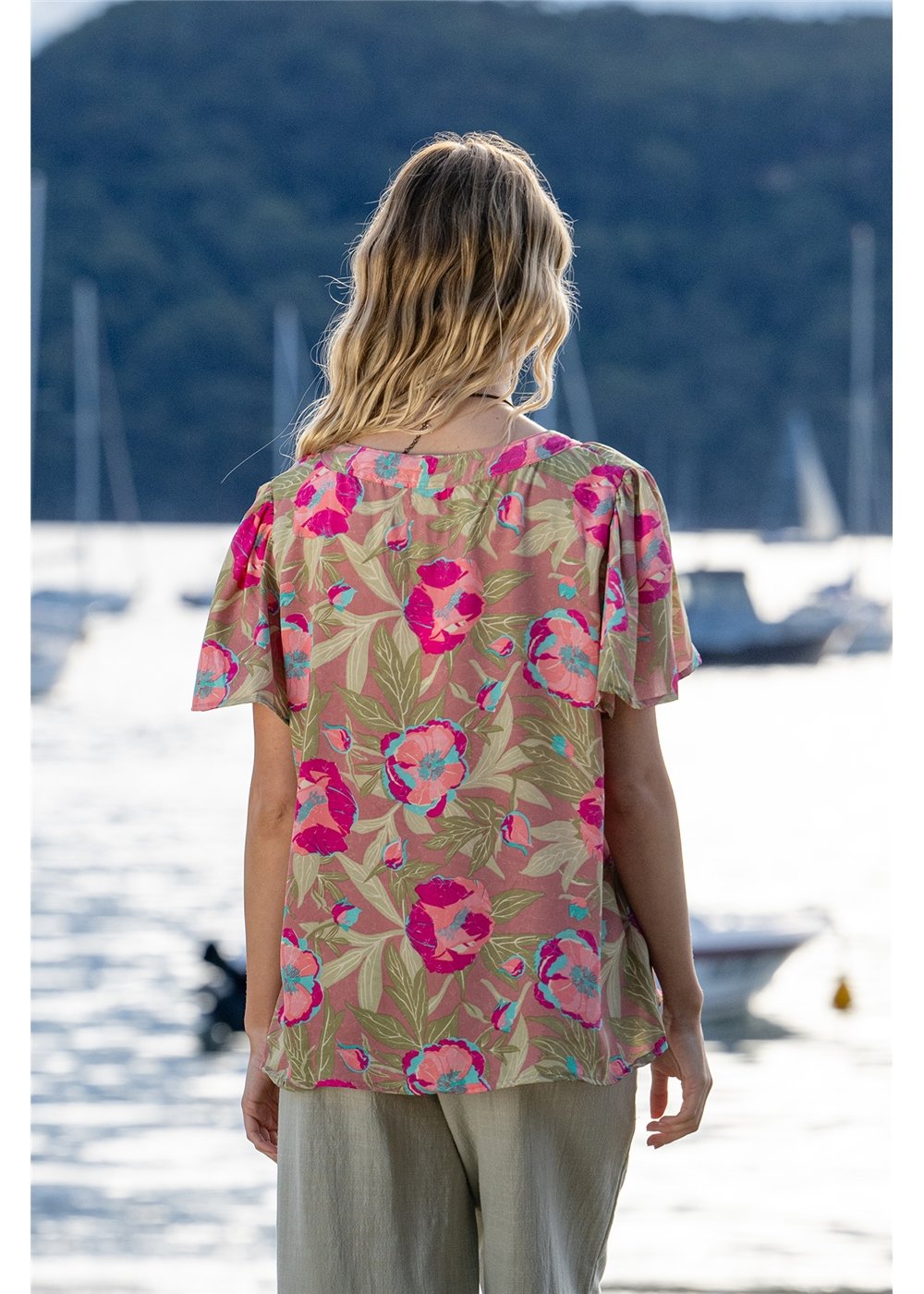 Bloss Flare Sleeve Top