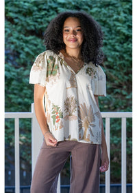 Clemi Flare Sleeve Top