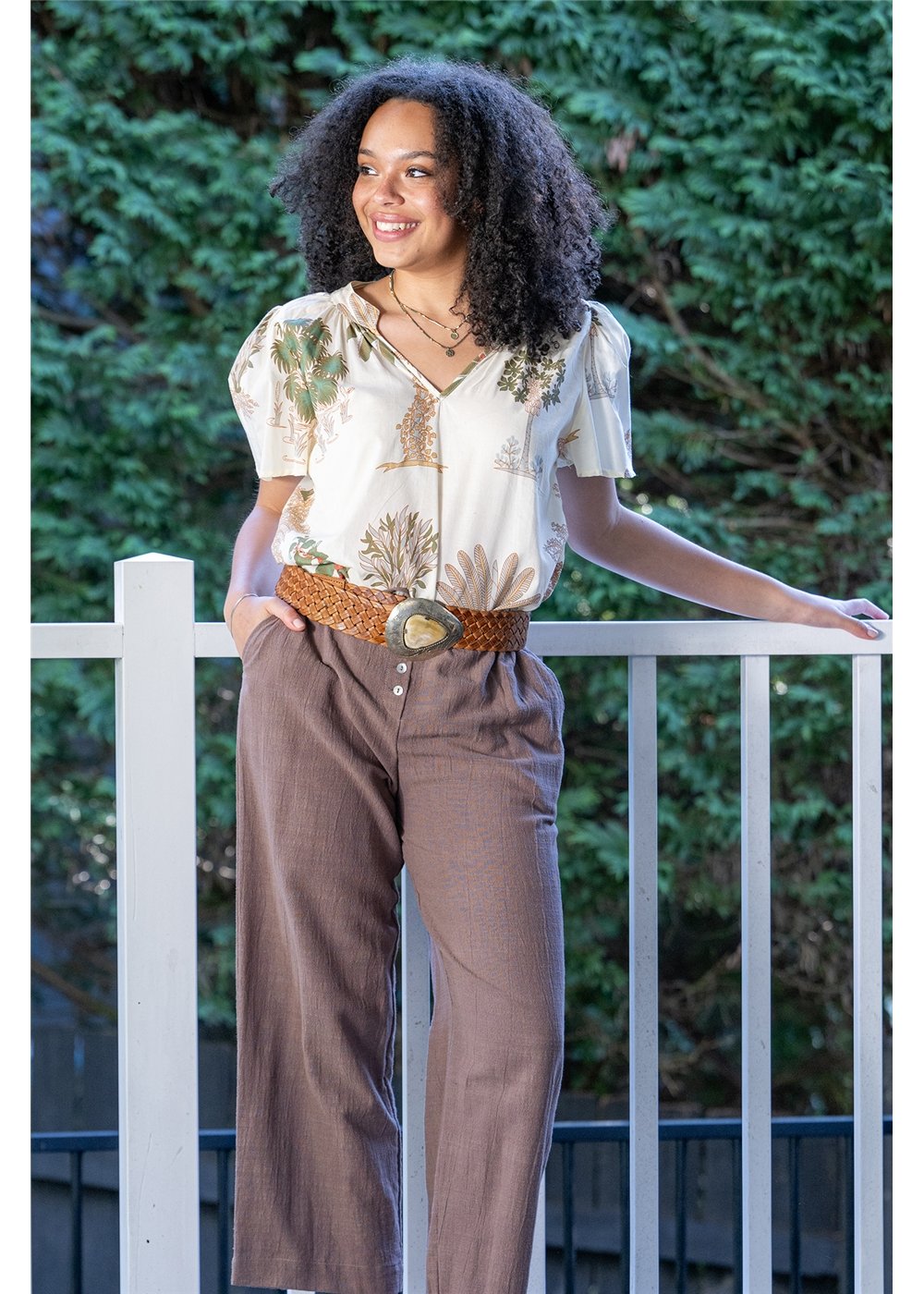 Clemi Flare Sleeve Top