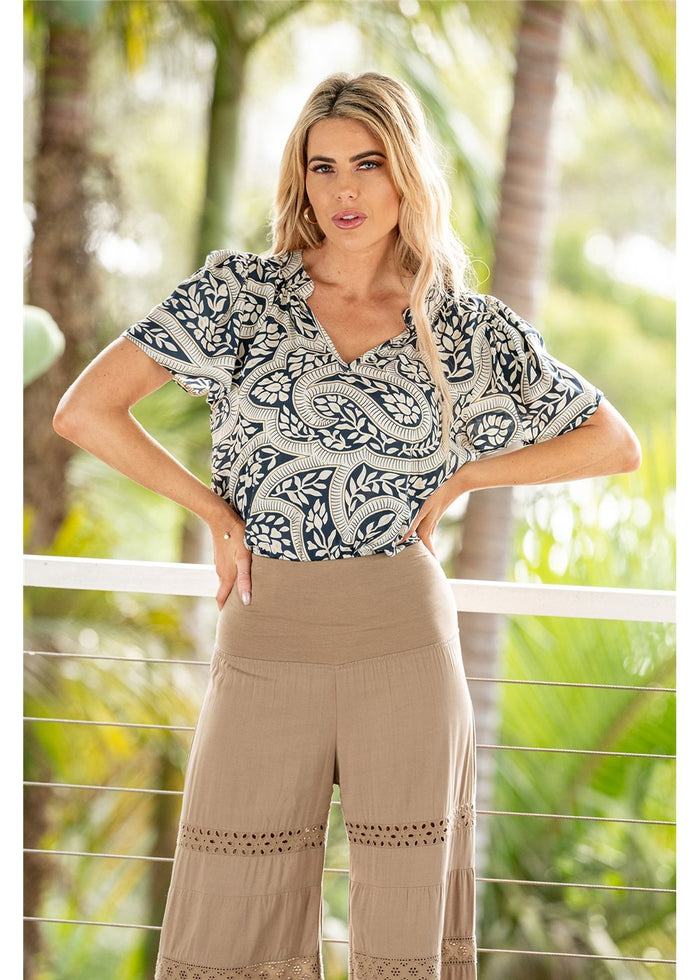 Leura Flare Sleeve Top