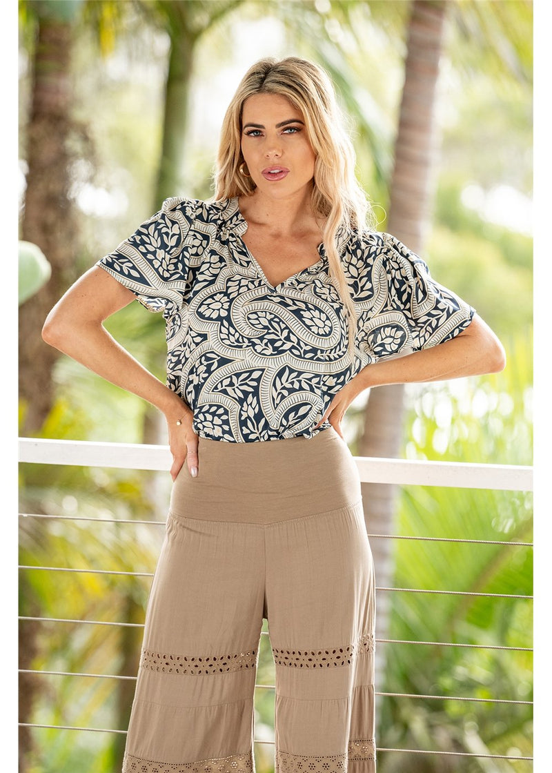 Leura Flare Sleeve Top