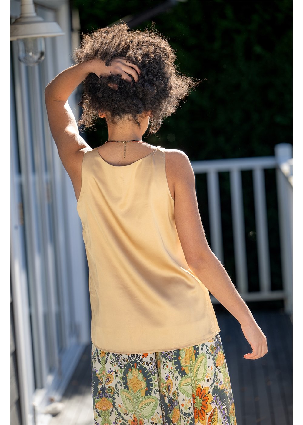 Gold Satin Singlet