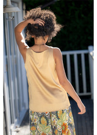 Gold Satin Singlet