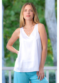 White Satin Singlet