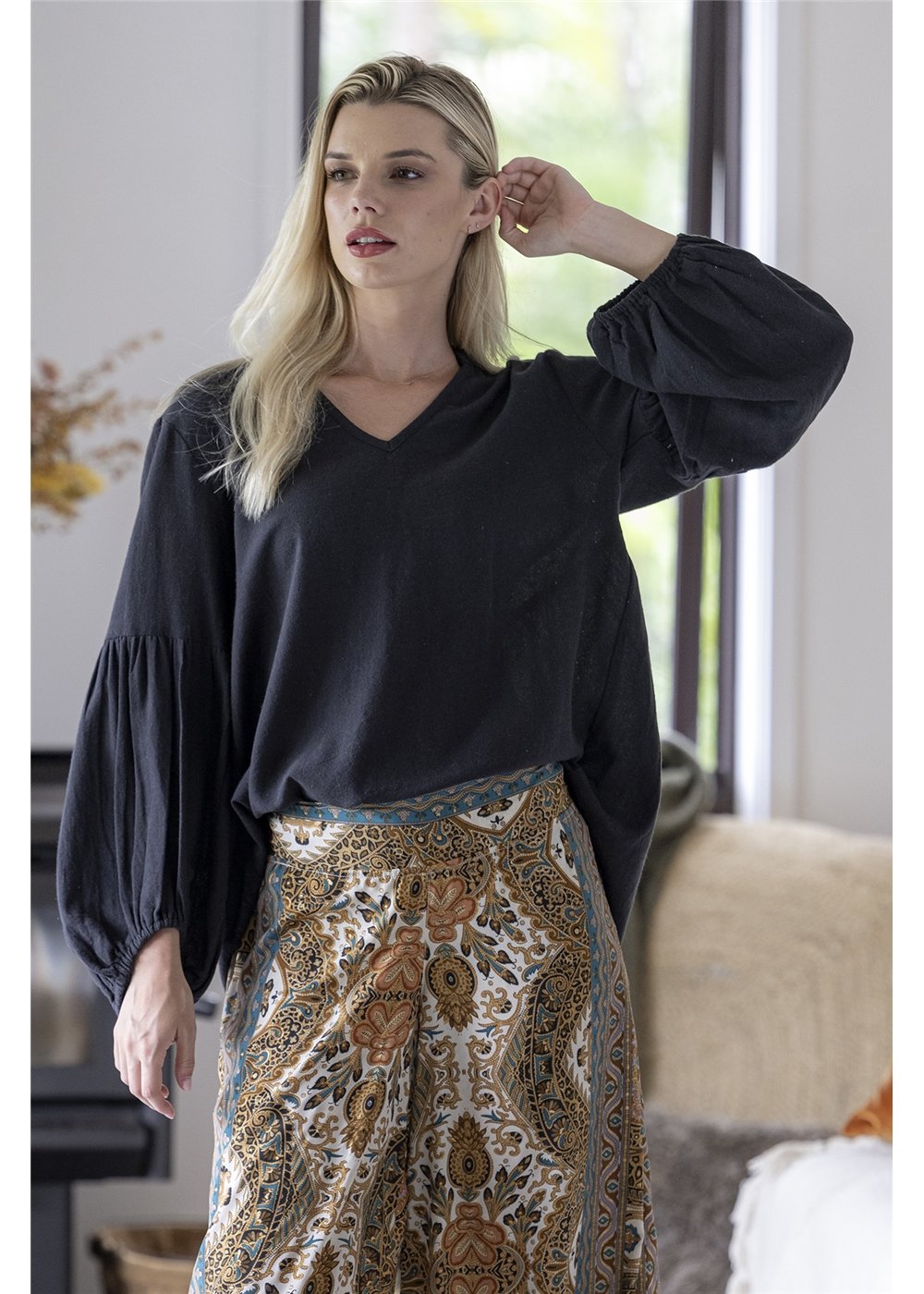 Black Cocoa Top, front view