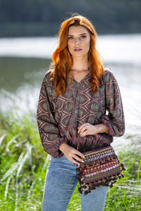 Bohemian style top