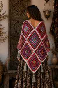 Mosaic Wonderland Crochet Poncho