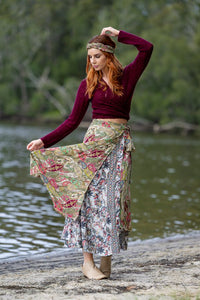 Vee Wrap Skirt