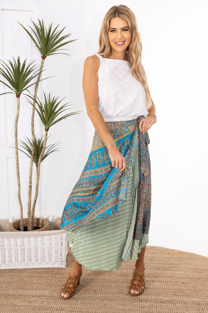 Wrap Skirt - Cyan - Limited Edition