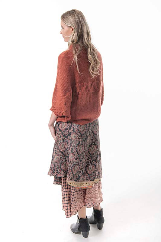 Goddess Wrap Skirt - Rust