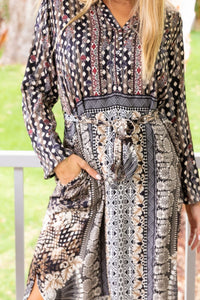 Bailie Buttoned Dress