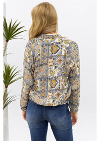 Barika Reversible Bomber - styled side view