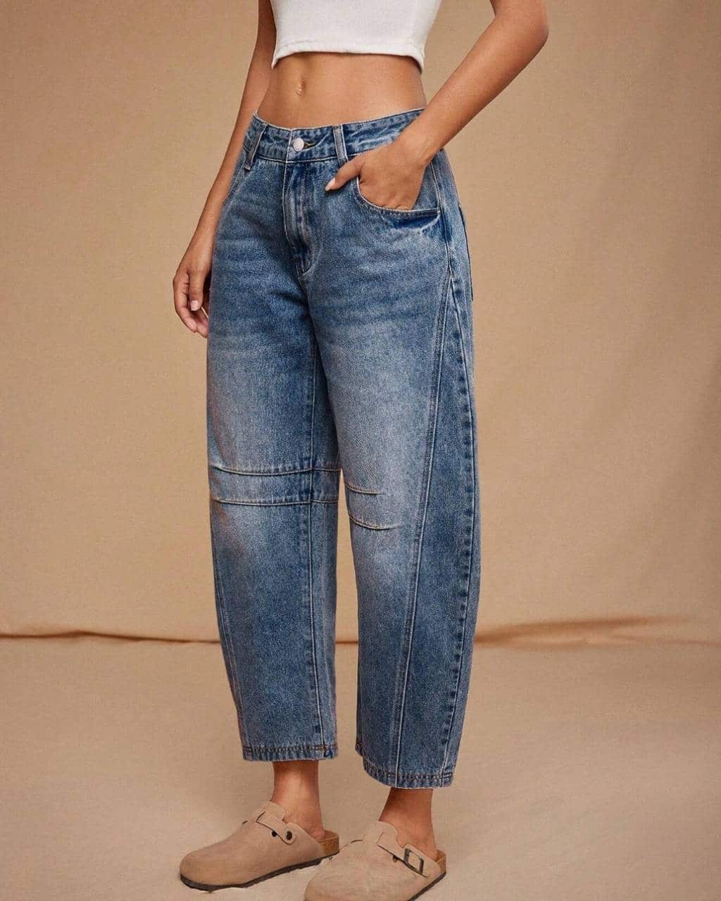 Barrel Jeans - Denim