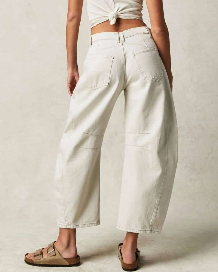 Barrel Jeans - White