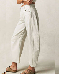 Barrel Jeans - White