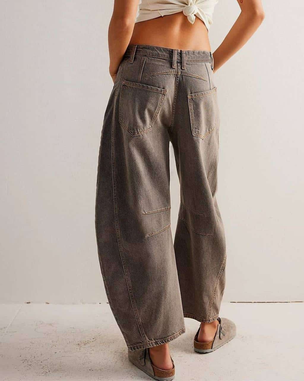 Barrel Jeans - Charcoal