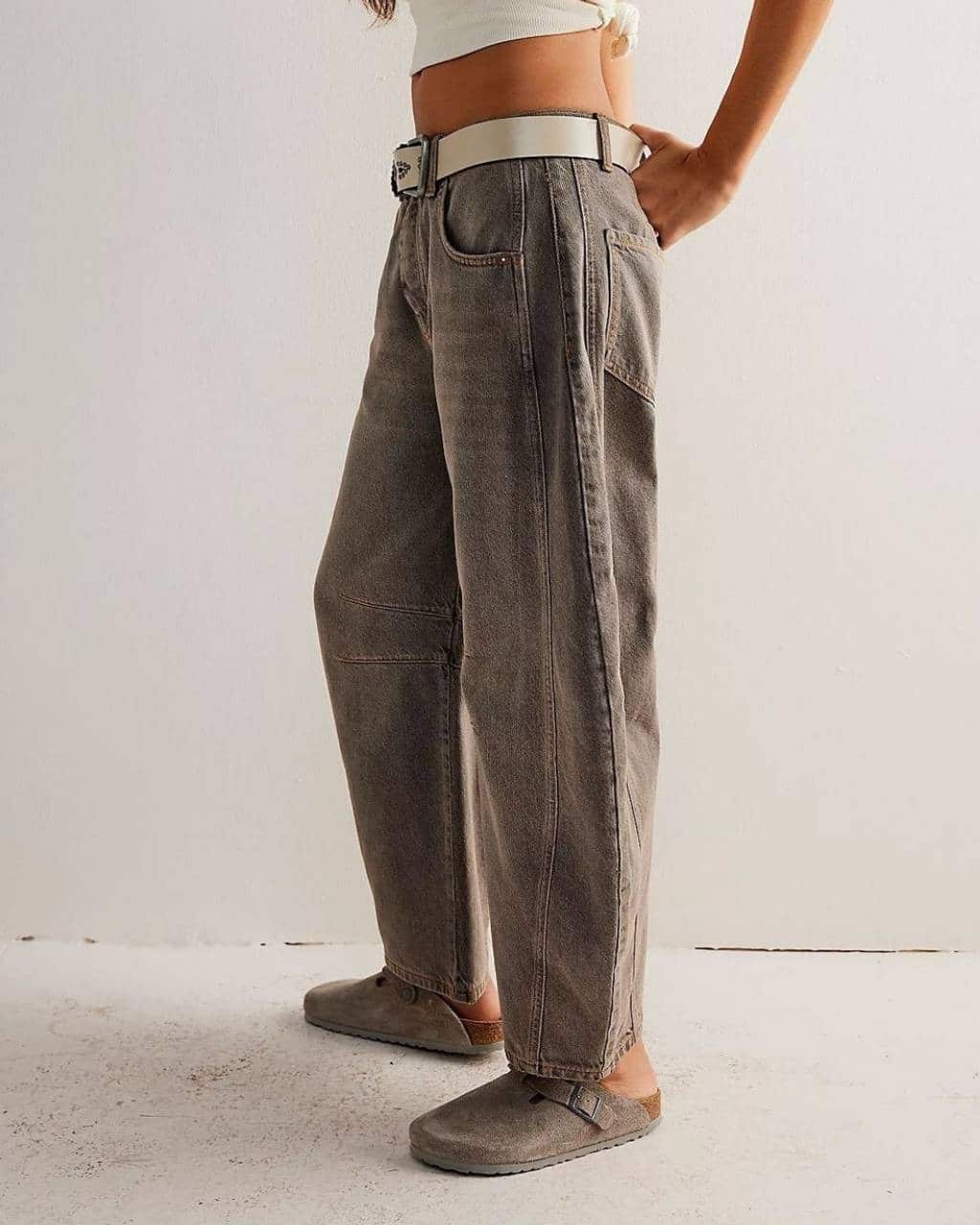 Barrel Jeans - Charcoal